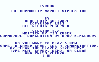 Tycoon: The Commodity Market Simulation 0
