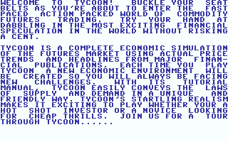 Tycoon: The Commodity Market Simulation 1