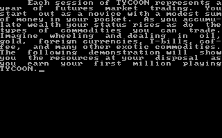 Tycoon: The Commodity Market Simulation 2